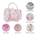 thumbnail image 6 of URSOFINE Bow & Pearl Mini Handbag - Crossbody Purse with Detachable Chain for Parties & Daily Use, 6 of 8