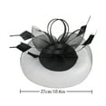 thumbnail image 3 of MESSUEN Tea Hats for Women Tea Party Hats for Women Girl Hat Fascinators Hats for Women Tea Party Hair Fascinators for Women Girls Tea Party Hat Ladies Fascinator Hats Black One Size, 3 of 7