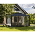 thumbnail image 3 of Palram - Canopia Ledro 10' x 14' Enclosed Gazebo - Gray/Clear, 3 of 13