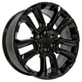 thumbnail image 3 of OE Wheels CV68 22 Inch Rims and Tires Fit Suburban 1500 High Country Style 6x139.7 22x9 Gloss Black - Hollander 14088 - TerraMax RT 285/45-22 (Set of 4), 3 of 5