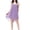 Purple, variant on Naittoop Women Chiffon Nightgown Sexy Spaghetti Strap Cami Sleeveless Chemise Backless Sleepwear Pleated Solid Sleep Dress