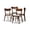 Light Beige/Walnut, variant on Baxton Studio Iora Mid-Century Modern Transitional Light Beige Fabric Upholstered and Walnut Brown Finished Wood 4-Piece