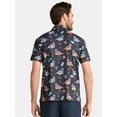 thumbnail image 2 of Birdie Bound Men's and Big Men's Novelty Print Golf Polo Shirt, Sizes S-5XL, 2 of 5