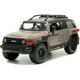 Jada Toyota FJ Cruiser 1/24 Diecast Model Car, Brown/Black with Toyo ...