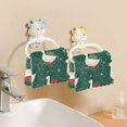 thumbnail image 6 of 6PCS Dish Towels and Dish Cloths Reuseable Dishcloths Sets for Washing Dishes, Cooking, Baking Size 11" x 11" White Goose Carrying Christmas Gift, 6 of 9