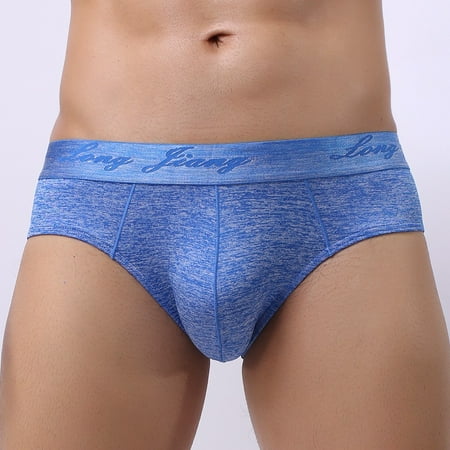 

Knosfe Mens Patchwork Stretch Underwear Breathable Briefs M