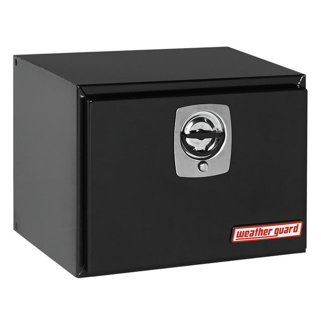 Weather Guard Tool Box 524-5-02 Underbed; Single Door; Smooth; Black; Steel