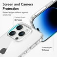 thumbnail image 4 of ESR Silicone Clear Case Compatible with iPhone 14 Pro Case 6.1 inch 2022, Essential Zero Series Shockproof Protective Case Cover, 4 of 8