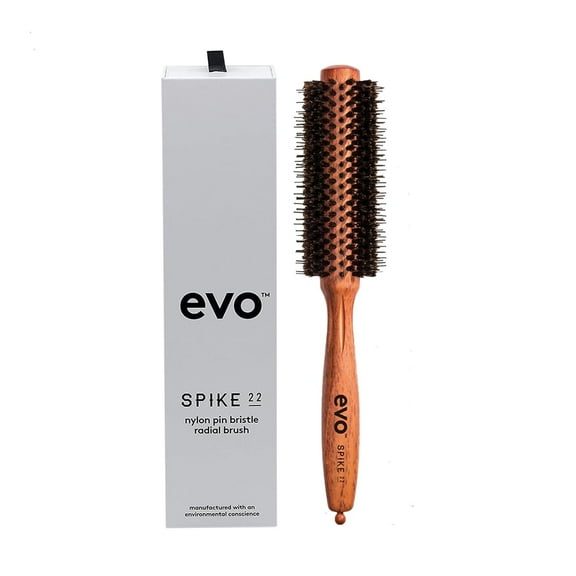 Evo Spike Nylon Pin Bristle Radial Brush – 22 mm Styling Tool for All Hair Types