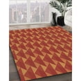 thumbnail image 3 of Ahgly Company Machine Washable Indoor Square Transitional Neon Orange Area Rugs, 8' Square, 3 of 7