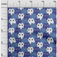thumbnail image 2 of oneOone Rayon Royal Blue Fabric Kawai Sewing Craft Projects Fabric Prints By Yard 56 Inch Wide-RX, 2 of 5