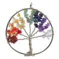 thumbnail image 1 of Colgante de árbol de la vida redondo de piedras preciosas naturales jinwen cadena collar regalo de joyería, 1 of 8