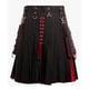 thumbnail image 4 of Hombres Cortos Pantalones Cortos Fastener Sólido Falda Plisada con Bolsillos Moda Casual, 4 of 4