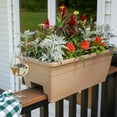 thumbnail image 3 of The HC Companies Deck Railing Planter Box with Removable Drain Plugs, 24 Inch, Sandstone, 3 of 6