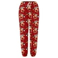 thumbnail image 4 of Fiaer Christmas Womens Sweatpants Funny Graphic Plus Size Xmas Pants Baggy Casual Trendy Comfort Pocket Trousers Red XL, 4 of 5