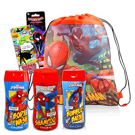 Marvel Spiderman Bathroom Set Mega Bundle ~ 5 Pc Spiderman Bath Tub ...