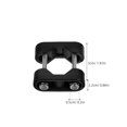 thumbnail image 2 of Phenofice 2Pcs Boat Nylon Tube Clamp Black Marine Flagpole Mount Practical Marine Accessory, 2 of 7