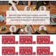 thumbnail image 2 of 12pcs Christmas Placemat, Christmas Doilies, Decorative Doilies, Dining Table Mat, Red Noel Placemat, Rectangular Pvc Placemat, 2 of 5