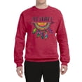 thumbnail image 3 of Colorful Neon Be Brave Dreamcatcher | Dean Russo Art Pop Culture Unisex Crewneck Sweatshirt, Vintage Heather Red, Large, 3 of 6