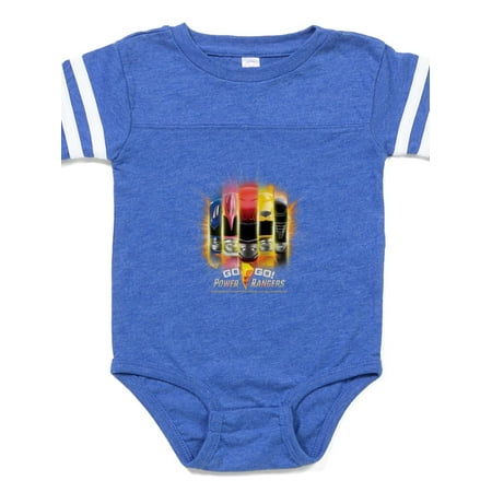 

CafePress - Go Go Power Rangers! - Cute Infant Baby Football Bodysuit