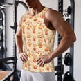 thumbnail image 5 of Salouo Fall Leaves for Men's Tank Tops,Sleeveless Muscle Shirts for Men Quick Dry Workout Tank Top Gym Muscle Tee Fitness Bodybuilding Sleeveless T Shirt-4X-Large, 5 of 7