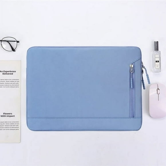 Supershield 15.4-Inch Waterproof Laptop Sleeve Bag with Handle for MacBook Air/Pro, Dell, HP, Lenovo - Blue