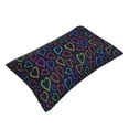 thumbnail image 3 of Bixox Colored Hearts Printed Pillow Protector,Super Soft Ideal for Home,Guests,Rentals - 20"x30", 3 of 8