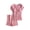 Watermelon Red, variant on Women 2 Piece Outfits Sets Nursing Tops Summer Pregnant Solid Color Round Neck Short Sleeve Blouse Shorts Postpartum Mommy Maternity Clothes Loungewear Purple