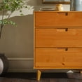 thumbnail image 5 of Walker Edison Sonoma 3-Drawer Caramel Dresser, 5 of 17
