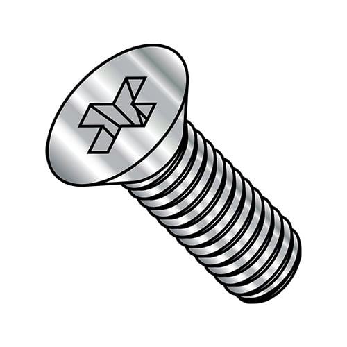 4-40X3/8 Phillips Flat Machine Screw Fully Threaded 18 8 Stainless Steel (Pack Qty 5,000) BC-0406MPF188