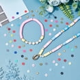 thumbnail image 3 of 4500pcs Polymer Clay Beads 6mm Vinyl Disc Beads 18 Colors Heishi Beads Flat Silicon Beads, 3 of 9