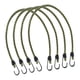 thumbnail image 4 of Cuerdas elásticas con ganchos, correas elásticas, paquete de 4, 24 pulgadas de , cuerda ajustable para maletero de coche, camping, equipaje, Caqui, 4 of 8
