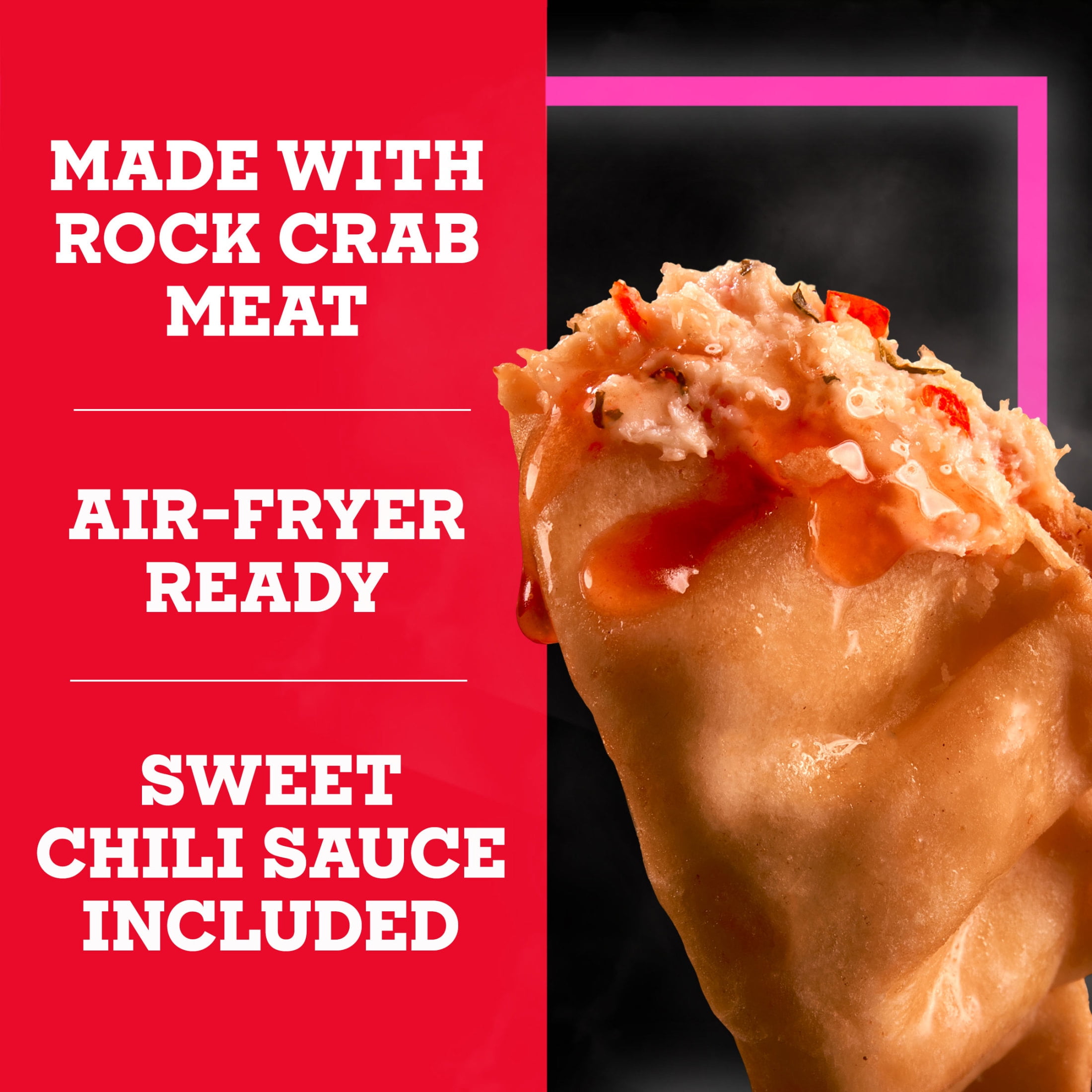 Pagoda Frozen Crab Rangoons with Sweet Chili Dipping Sauce, 6.06 oz