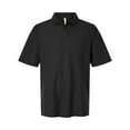 thumbnail image 4 of Harriton M105T Men's Tall Maverick CVC Pique Polo-Black-LT, 4 of 6