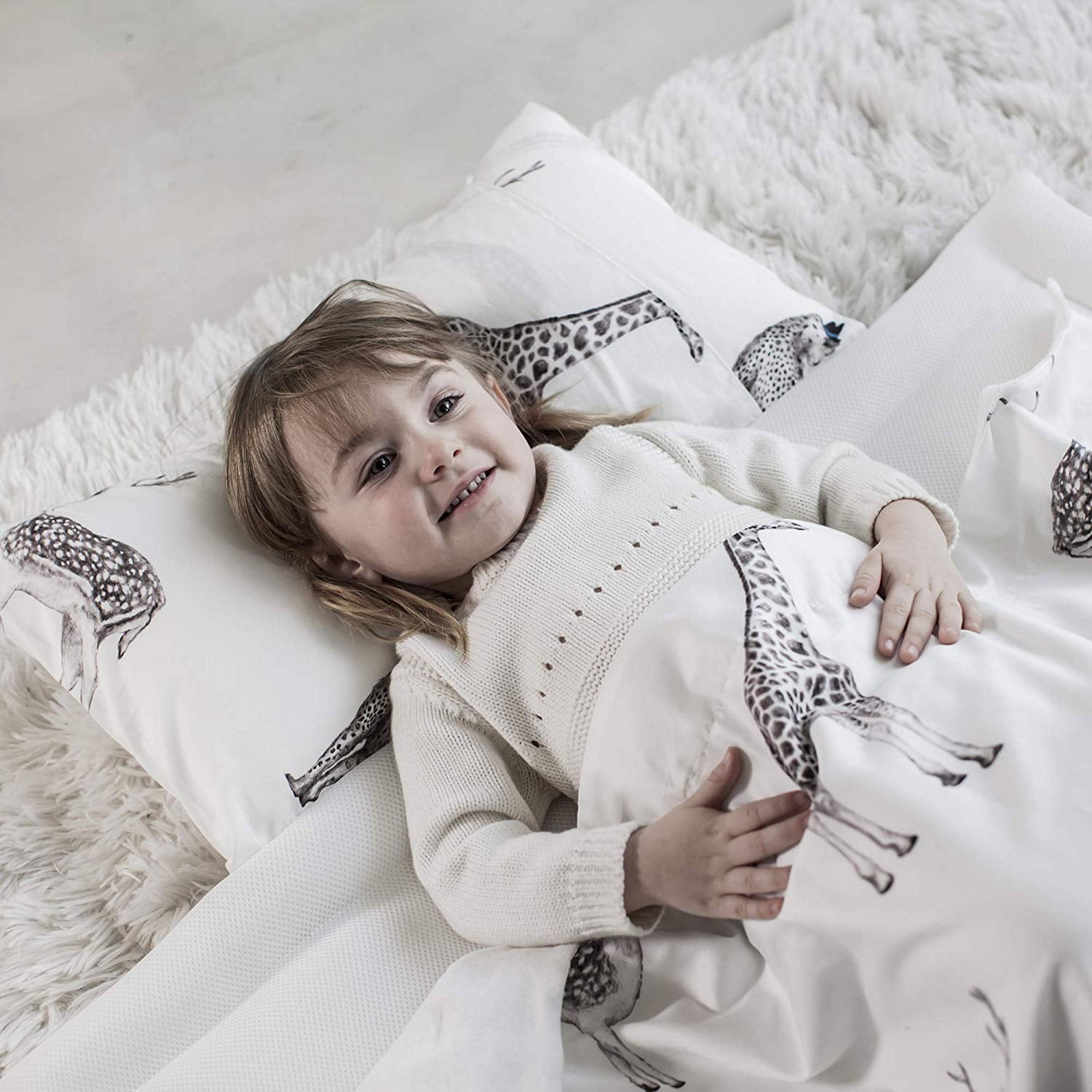 Retro Animal Dono/&Dono Reversible Air Mesh Nap Mat for Kids