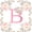 Pink White B, variant on Catabedysis Rustic Botanical Floral Zipper Twin Comforter Sets with Fitted Sheet and 2 Pillowcases,Pink Monogrammed P Design Zipper Bedding Set For Girls,Pink Reversible,4 Pieces