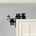 thumbnail image 3 of Handmadetneonsign Cute Owl Door Corner Sign, Owl Metal Door Topper, Bird Door Trim, House Wall Decor 64112, 3 of 5