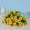 Yellow-12PCS, variant on 2 Bundles Artificial Sunflowers Fall Flowers Flower Arrangements with Stems for Indoor Outdoor Home Kitchen Table Wedding Birthday Party Decorations
