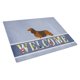 thumbnail image 1 of Tabla de cortar grande de bienvenida Treasures Longhed Dachshund Caroline's Treasures BB8287LCB, 1 of 1