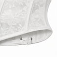 thumbnail image 4 of XUNKUSGA Corset Belt For Women Gothic Sheer Lace Fishbone Waist Cincher Classic Front Hook Boned Corset Shapewear Daily Underbust Bustier,XS, 4 of 6