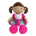 thumbnail image 1 of Kid Connection Plush Plush Doll Rainbow Dress, 18inch, 1 of 3