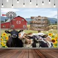 thumbnail image 2 of 8x6ft Cow Backdrop Photo Props for Studio Wedding Baby Shower Wall Art Party Decorations Backdrops Vinyl Background Photography Photo Booth Prop, 2 of 4