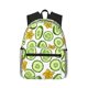 thumbnail image 1 of Mochila con estampado de pepino y flores, ideal para portátil, viajes, senderismo, negocios, para mujeres y hombres., 1 of 5