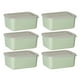 thumbnail image 1 of Contenedores apilables Advancent Organizadores de utensilios de cocina Verde 6 piezas, 1 of 6