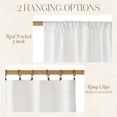 thumbnail image 4 of NICETOWN White Shabby Chic Ruffle Curtains for Living Room, Layered Ruffle Window Curtains for Girls Bedroom Dorm Room, Rod Pocket Decorative Drapes, 52 x 84 inches, 2 Panels, 4 of 7