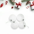 thumbnail image 3 of Northlight Glass Ball Christmas Ornaments - 4" (100mm) - Clear - 4ct, 3 of 8