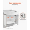thumbnail image 6 of VEVOR White Shaker Base Cabinet with Drawer, 36-Inch Unassembled Drawer Base Cabinet, 36" W x 24" D x 34.5" H Ready to Assemble Cabinet with Soft-Close Doors and Adjustable Shelf, for Home Office, 6 of 9
