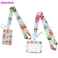 thumbnail image 2 of Ransitute R1998 Cartoon Girl Personality Card Holder ID Holder Bus Card Holder Staff Card Lanyard For Keys Phone DIY Hang Rope 7, 2 of 6