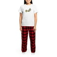thumbnail image 4 of CafePress - Squirrel With Wine Women's Light Pajamas - Women's Short Sleeve Print T-Shirt and Pants Light Cotton Pajama Set, 4 of 7