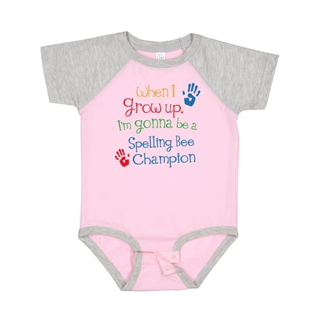 

Inktastic Spelling Bee Champion Future Gift Baby Boy or Baby Girl Bodysuit